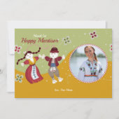 Martisor Dolls Foto Grußkarte (Vorderseite)