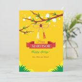 Martisor Greeting Card (Stehend Vorderseite)