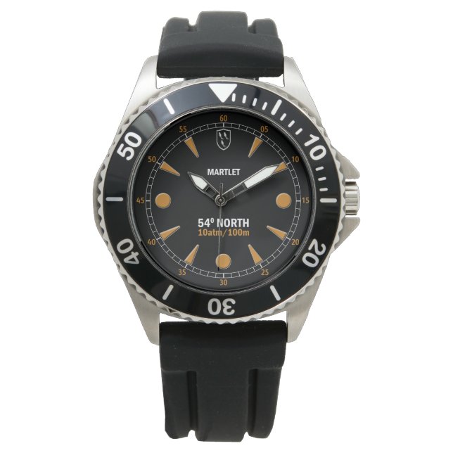 Martlet 54 Grad North Dive Watch Armbanduhr (Vorderseite)