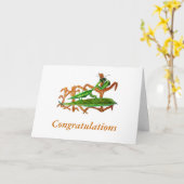 Marty der einmischende Mantis Karte (Gelbe Blume)