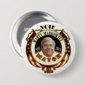 Marty Markowitz NYC Bürgermeister 2013 Button (Vorne & Hinten)