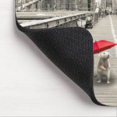 Marty Mouse auf der Brooklyn Bridge Mouse Pad Mousepad (Ecke)