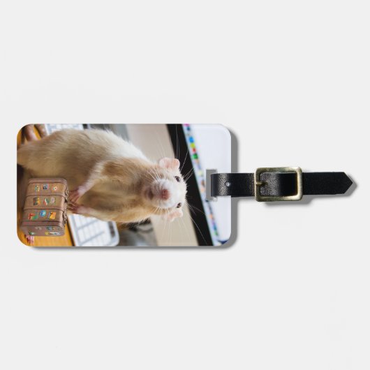 Marty Mouse Bereit für Reisen!  (Gepäckmarke) Gepäckanhänger (Vorderseite horizontal)