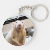 Marty Mouse Doppelseitiger Schlüsselanhänger (Rückseite)