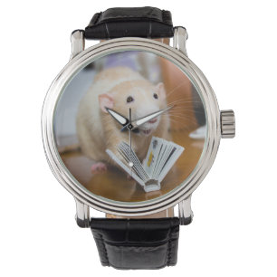 Marty Mouse I Liebe zu lesen Watch Armbanduhr