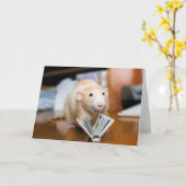 Marty Mouse Lesekarte Karte (Gelbe Blume)