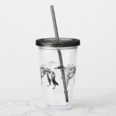 Martynow Borzoi Akrylic Acryltrinkbecher (Links)