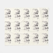 Martynow Borzoi-FleeceThrow Fleecedecke (Vorderseite (Horizontal))