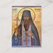 Martyr Juvenaly von Alaska Orthodoxe Gebetskarte Platzkarte (Vorderseite)