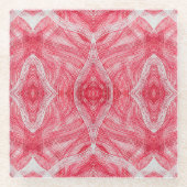 Martyrdom Abstract Red White Watercolor Art Glasuntersetzer (Vorderseite)