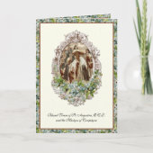 Märtyrer von Compiègne Carmelites Religious Floral Karte (Vorderseite)
