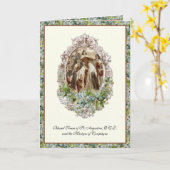 Märtyrer von Compiègne Carmelites Religious Floral Karte (Gelbe Blume)