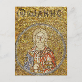 Märtyrer von Sebaste John Byzantine Mosaic Icon Postkarte