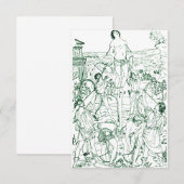 Märtyrertod St. Sebastian Dankeskarte (Vorne/Hinten)