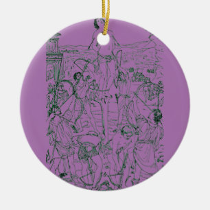 Märtyrertod St. Sebastian Keramik Ornament
