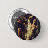 Märtyrertod St. Sebastian von Andrea Vaccaro Button (Vorne & Hinten)