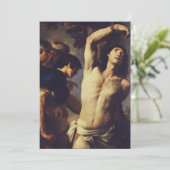 Märtyrertod St. Sebastian von Andrea Vaccaro Einladung (Stehend Vorderseite)