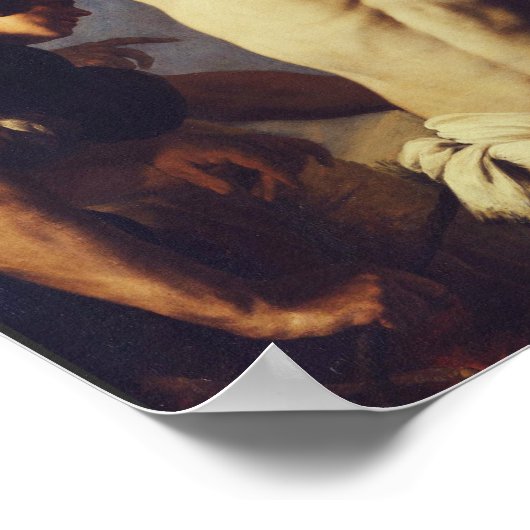 Märtyrertod St. Sebastian von Andrea Vaccaro Poster (Ecke)