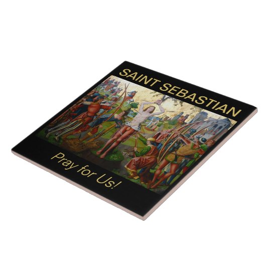 Märtyrertod von St. Sebastian (M 013) Fliese (Seite)