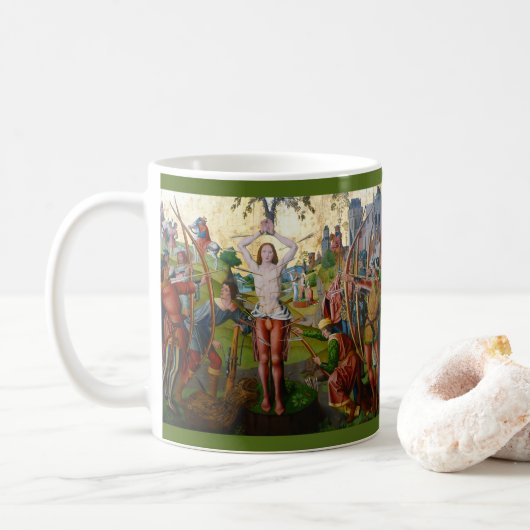 Märtyrertod von St. Sebastian (M 013) Kaffeetasse (Mit Donut)