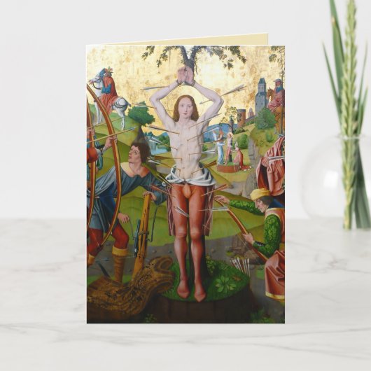 Märtyrertod von St. Sebastian (M 013) Karte (Vorderseite)