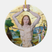 Märtyrertod von St. Sebastian (M 013) Keramik Ornament (Hinten)