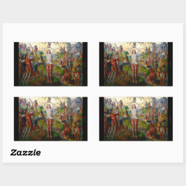 Märtyrertod von St. Sebastian (M 013) Rechteckiger Aufkleber