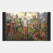 Märtyrertod von St. Sebastian (M 013) Rechteckiger Aufkleber (Vorderseite)