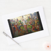 Märtyrertod von St. Sebastian (M 013) Rechteckiger Aufkleber (Umschlag)