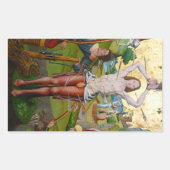 Märtyrertod von St. Sebastian (M 013) Rechteckiger Aufkleber (Vorderseite)