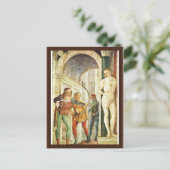 Märtyrertod von St. Sebastian, von Foppa Vincenzo Postkarte (Stehend Vorderseite)