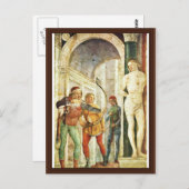 Märtyrertod von St. Sebastian, von Foppa Vincenzo Postkarte (Vorne/Hinten)