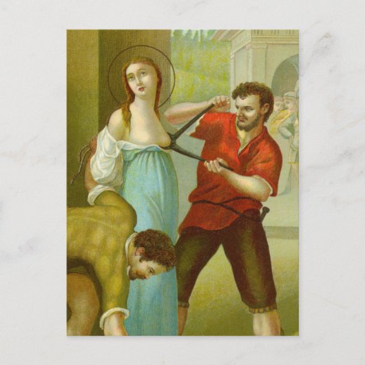 Märtyrertum St. Agatha (M 003) Postkarte Nr. 2 (Vorderseite)