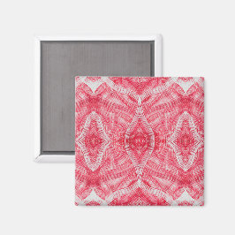 Martyrium Abstrakte Rot-Weiß-Aquarell-Kunst Magnet