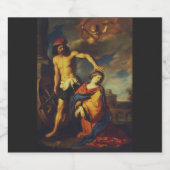 Martyrium der Heiligen Catherine Bierflaschenetikett (Einzelnes Label)