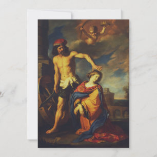 Martyrium der Heiligen Catherine Feiertagskarte