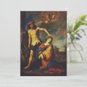 Martyrium der Heiligen Catherine Feiertagskarte (Stehend Vorderseite)