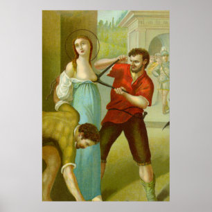 Martyrium der hl. Agatha (M 003) Poster