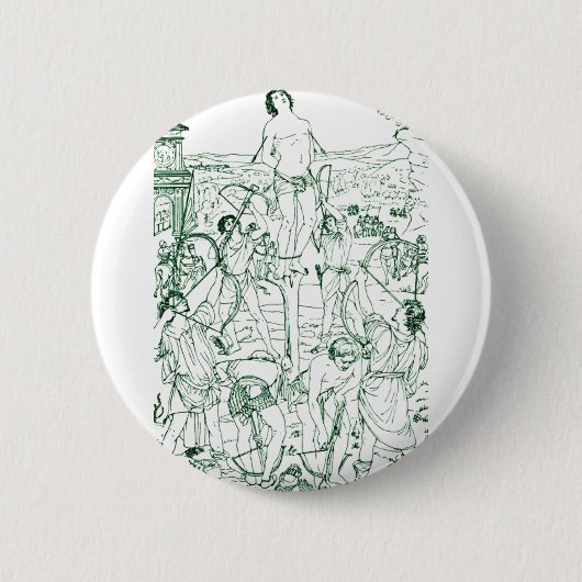Martyrium des Heiligen Sebastian Button (Vorderseite)