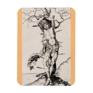 Martyrium des Heiligen Sebastian von Martin Schong Magnet