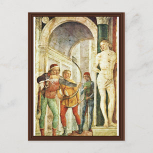 Martyrium des Hl. Sebastian, von Foppa Vincenzo Postkarte