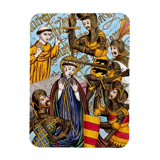Martyrium des hl. Thomas Becket (M 031) Magnet (Vertikal)