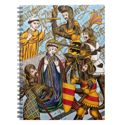 Martyrium des hl. Thomas Becket (M 031) Notizblock (Vorderseite)