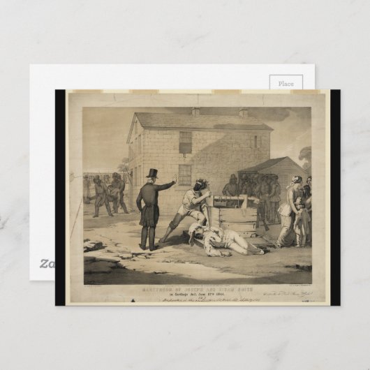 Martyrium des Joseph & Hiram Smiths im Carthage-Ge Postkarte (Vorne/Hinten)