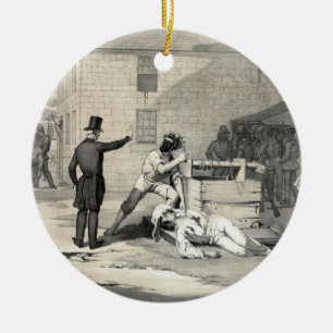 Martyrium von Joseph- u. Hiram-Smith in Keramikornament