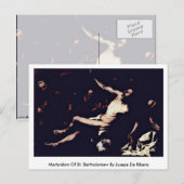 Martyrium von St. Bartholomew von Jusepe de Ribera Postkarte (Vorne/Hinten)