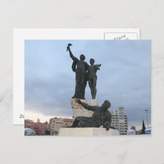 Martyrplatz Postkarte (Vorne/Hinten)