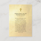 Martyrs Anthony John Eustathius Prayer Card Platzkarte (Rückseite)