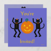 Martzkin Halloween-Party Einladung (Vorne/Hinten)