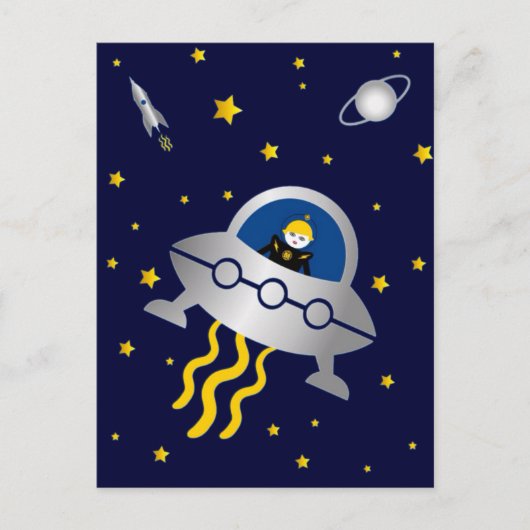 Martzkins In Outer Space Postcard © 2012 M. Martz Postkarte (Vorderseite)